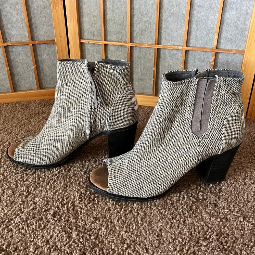 Toms Peep-Toe Heels, 8.5